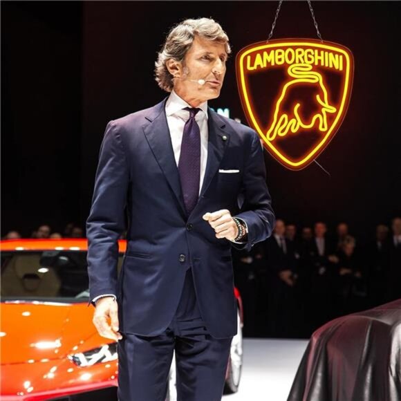 Lamborghini Car Logo LED Neon Sign for Garage Shop Decor Bar Man Cave Mechanix - Picture 5 of 7